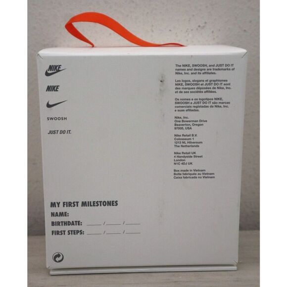 Nike FB3244-100 Infant Sz 7C Blue/Red Multi Swoosh 1 Crib Booties - Picture 15 of 16